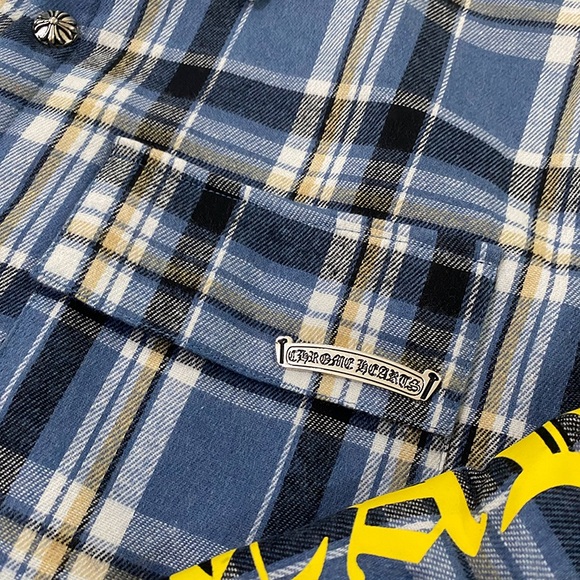 Chrome Hearts Blue Checkered Shirt - Picture 3 of 9